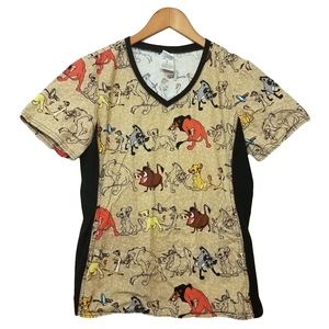 Lion King Print Medical Scrubs